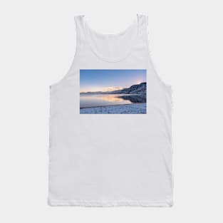 Mountain Lake Winter Sunset Landscape Okanagan Valley Tank Top